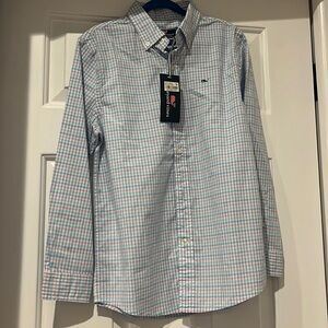 Vineyard Vines Boys Button Down Whale Shirt NWT